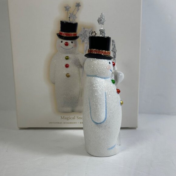 Hallmark Keepsake Magical Snowman Ornament 2009 Christmas Decoration Glittery - Picture 2 of 9